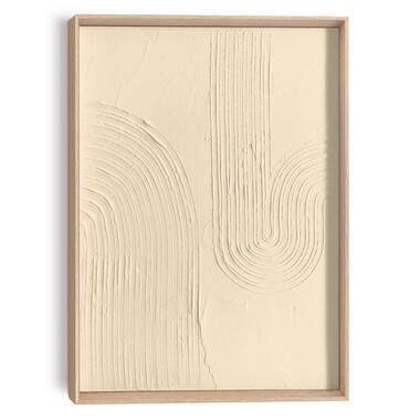 Schilderij 3D Art Sharp - sand - 40x30cm - Beige product