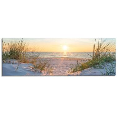 Schilderij Golden Hour - 52x156cm - Beige product