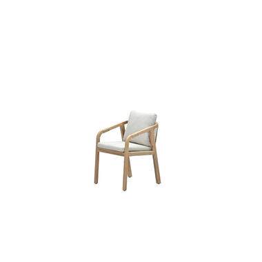 Garden Impressions Santos dining fauteuil-acacia white wash-rope sand product