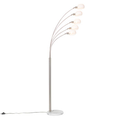 Qazqa vloerlampen sixties wit e14 product