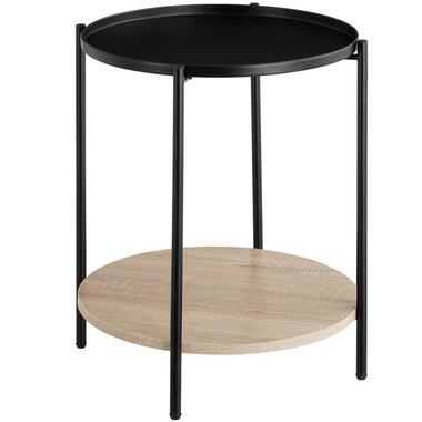 tectake Bijzettafel Sunderland, Industrieel Licht Hout, Eiken Sonoma product