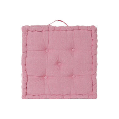 Items Vloerkussen/zitkussen Kenya - Roze - 60 x 60 x 13 cm product