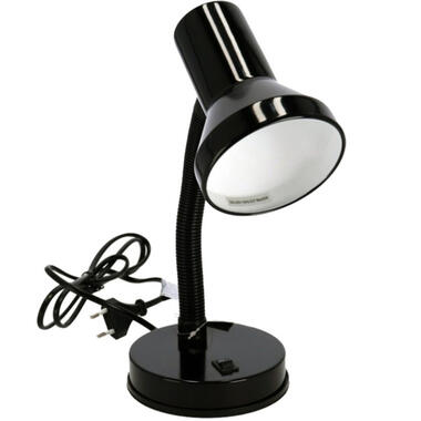 Gerimport Bureaulamp - zwart - 13 x 30 cm - buigbaar product