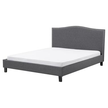 MONTPELLIER - Bed - 160 x 200 cm - Grijs - Polyester product