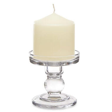 Giftdecor Kaarsen kandelaar - glas - voor stompkaarsen - H9 cm product