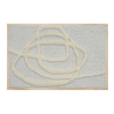 Wandkleed Rechthoek - Beige Stof - 50x80x2cm - Swirl product