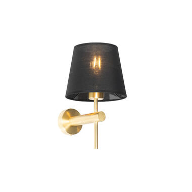 Qazqa wandlamp pluk goudkleurig e27 product