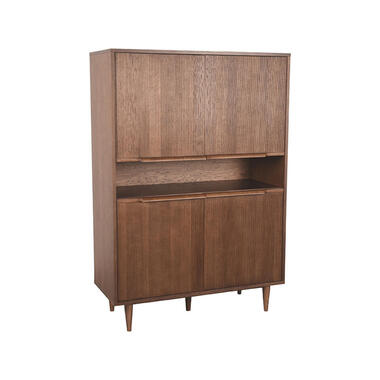 Label51 Wandkast Lucia Bruin Eikenhout 110x48x161cm product