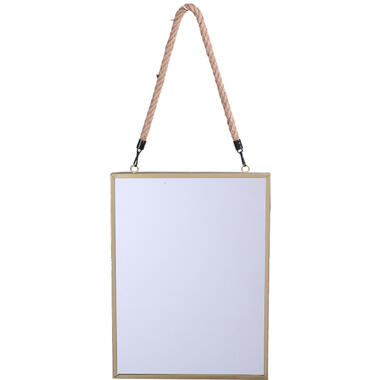 Urban Living Wandspiegel aan koord - frame goud - 30x40cm product