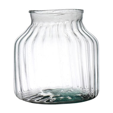 Hakbijl Glass Bloemenvaas Organic - transparant - eco glas - D21 x H20 cm product