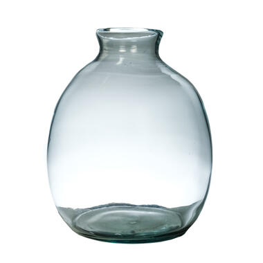 Hakbijl Glass Bloemenvaas Cheryl - transparant - eco glas - D24 x H27 cm product