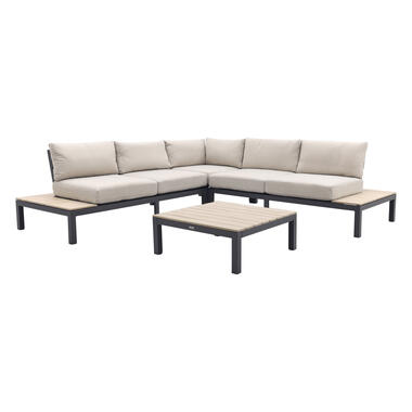 Garden Impressions Nicolle loungeset - Carbon black - zand product
