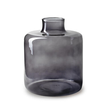 Jodeco Bloemenvaas Willem - transparant smoke glas - D19 x H23 cm product