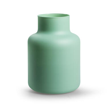 Jodeco Bloemenvaas Gigi - mat groen - eco glas - D14,5 x H20 cm product