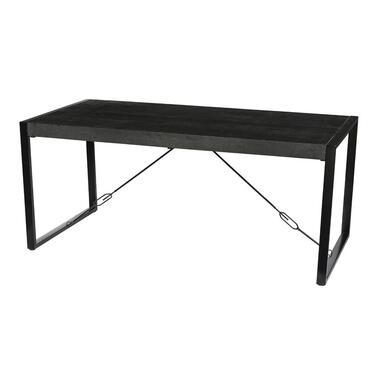 Eettafel Rechthoek 180cm - Zwart Mangohout - 2-4 personen - Norris product