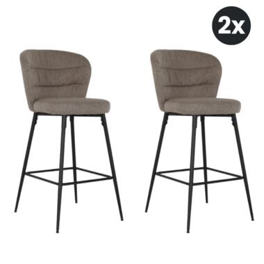 2x Barkruk Peter - Stof Klei (Set van 2) product