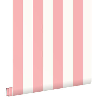 ESTAhome behang - strepen - licht roze en wit - 50 x 900 cm - 139906 product