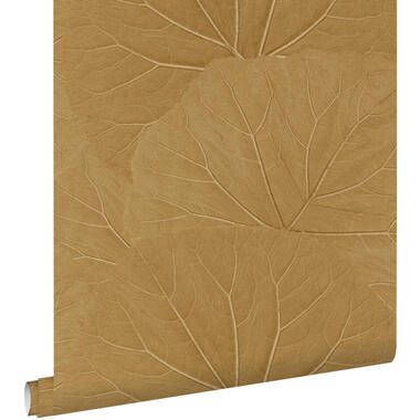 ESTAhome behang - bladeren - okergeel - 53 cm x 10.05 m - 139914 product