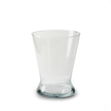 Jodeco Bloemenvaas Xana - helder transparant - glas - D15,5 x H19 cm product