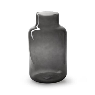 Jodeco Bloemenvaas Gigi - smoke glas - eco glas - D14,5 x H25 cm product