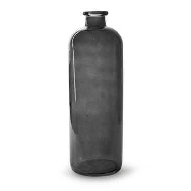 Jodeco Bloemenvaas Jardin - transparant smoke glas - H33 cm - flesvaas product