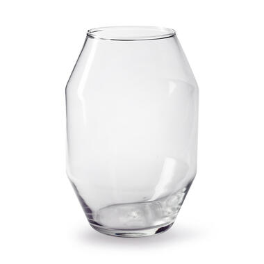 Jodeco Bloemenvaas Diamant - helder transparant - glas - D17 x H25 cm product