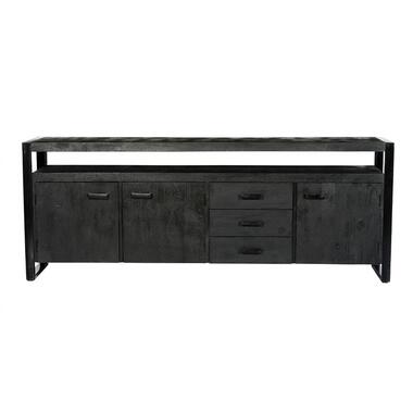 Dressoir Zwart Mangohout - 210x45x80cm - Norris product