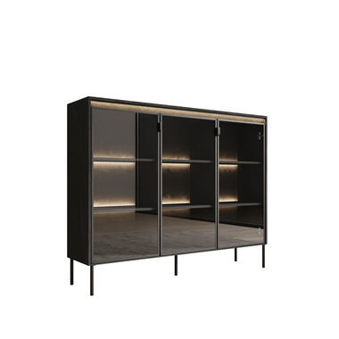 Meubella Dressoir Timoteo - Mat zwart - 150 cm product