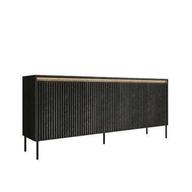 Meubella Dressoir Timoteo - Mat zwart - 193 cm product