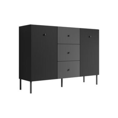 Meubella Dressoir Vermont - Antraciet - 135 cm product