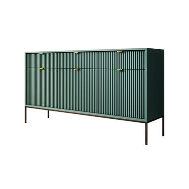 Meubella Dressoir Navil - Groen - 154 cm product