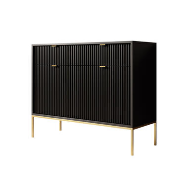 Meubella Dressoir Navil 2 - Zwart - 104 cm product