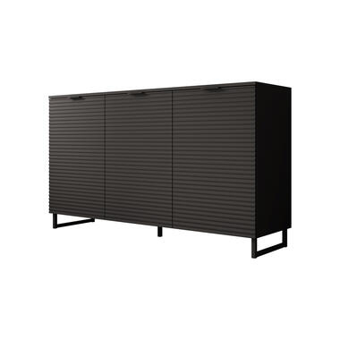 Meubella Dressoir Delgado - Mat zwart - 150 cm product