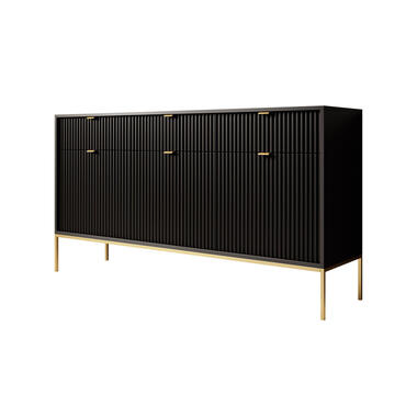 Meubella Dressoir Navil 2 - Zwart - 154 cm product