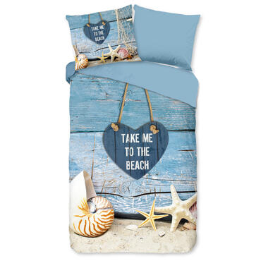 Pure Dekbedovertrek "strand/ zee" - Multi - (140x200/220 cm) - Microfiber product