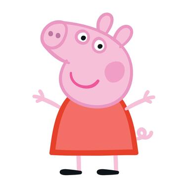 Sanders & Sanders muursticker - Peppa Pig - roze en rood - 8,5 x 15 cm - 601414 product