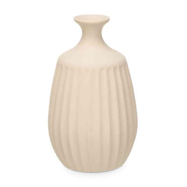 Giftdecor Bloemenvaas Antique Athena - creme wit - keramiek - H31 cm product