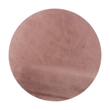 Interieur05 Rond Hoogpolig Vloerkleed Lux Oud Roze - 200 x 200 cm product