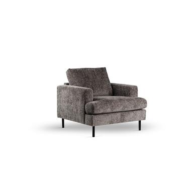 Fauteuil Stof Antraciet - Zithoogte 47cm - 89x94x83cm - Haga product