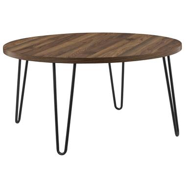 Owen - Ronde salontafel in spaanplaat walnoot product