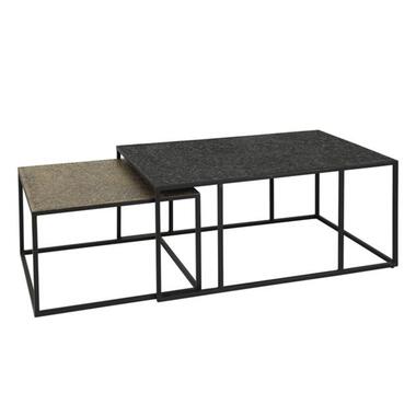 Hoyz Collection - Salontafel Iron Metallic - Grijs - Set van 2 product