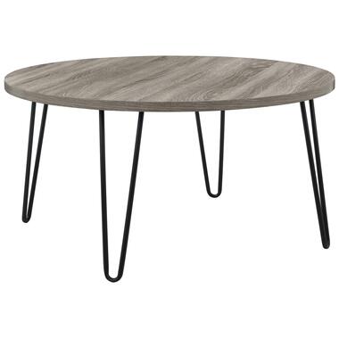 Owen - Ronde salontafel in eiken grijs spaanplaat product