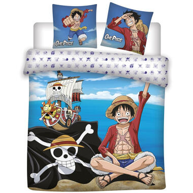 One Piece Dekbedovertrek, Pirate - Lits Jumeaux - 240 x 220 - Katoen product