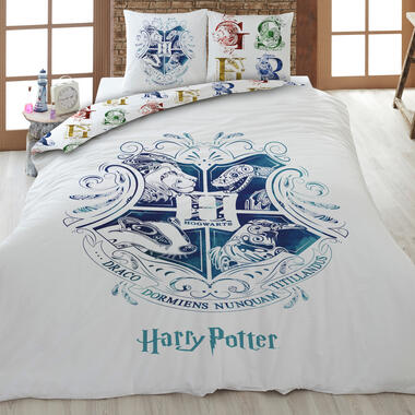 Harry Potter Dekbedovertrek - Eenpersoons - 140 x 200 cm - Katoen product