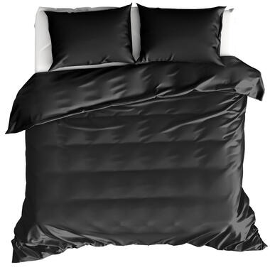 Moodit Dekbedovertrek Basil Black - Lits Jumeaux - 240 x 220 cm - Katoen product