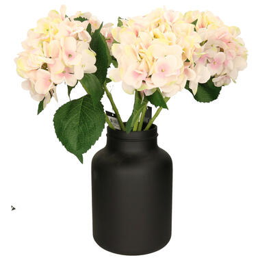 Mica Decorations Kunstbloem Hortensia tak - lichtroze - 51 cm product