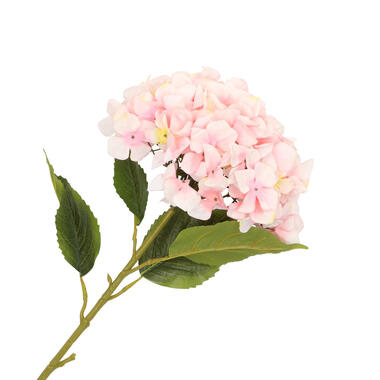 DK Design kunstbloem Hortensia tak - lichtroze - 109 cm product