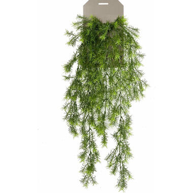 Emerald kunstplant/hangplant - Asparagus - groen - 75 cm lang product