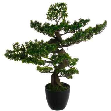 Atmosphera bonsai boom - keramische pot - 80 cm - kunstplant - groen product