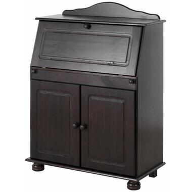 Mette - Bureau met 2 bruine grenen deuren product